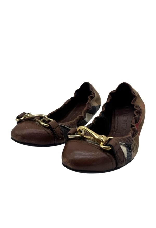 BURBERRY - BALLERINA FLATS CHECK HOUSE - Image 11